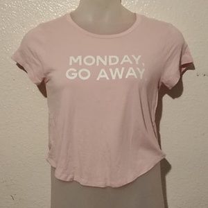 Forever 21 Pink Monday Go Away Blouse size M